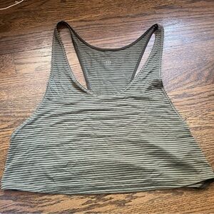 Lululemon Lean In Tank Top in Dark Olive